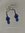 BLUE EARRINGS WITH SILVER LAW