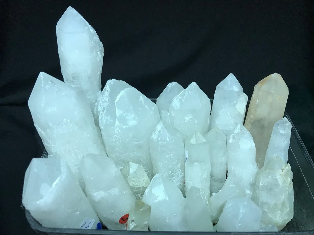 lote 22 Cristales de Cuarzo de 15cm a 5 cm