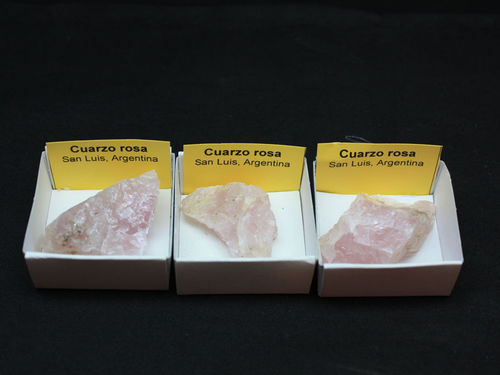 Pink quartz (Argentina) in 4x4 boxes (6 units minimum)
