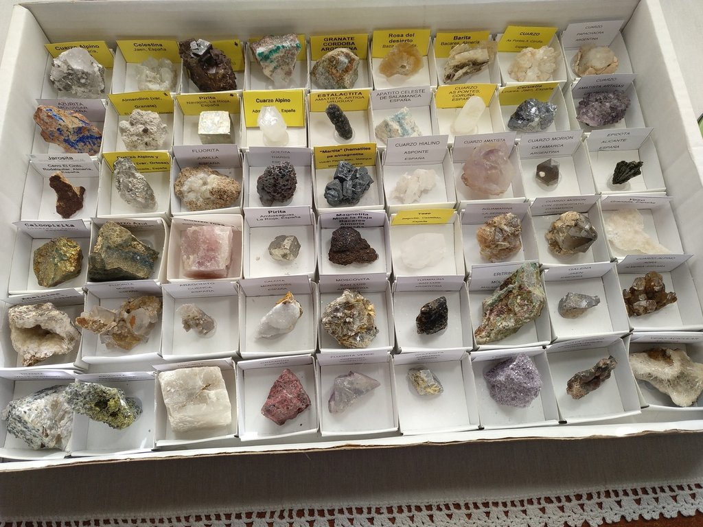 COLLECTION OF 54 VARIOUS MINERALS