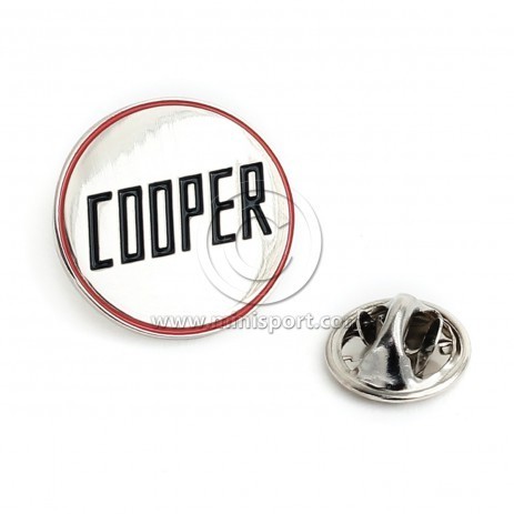 Pin emblema Cooper, cromado.