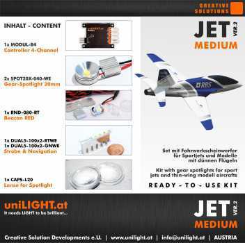 Jet medium lighting