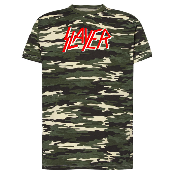 Camiseta de camuflaje corta hombre - Slayer (031)