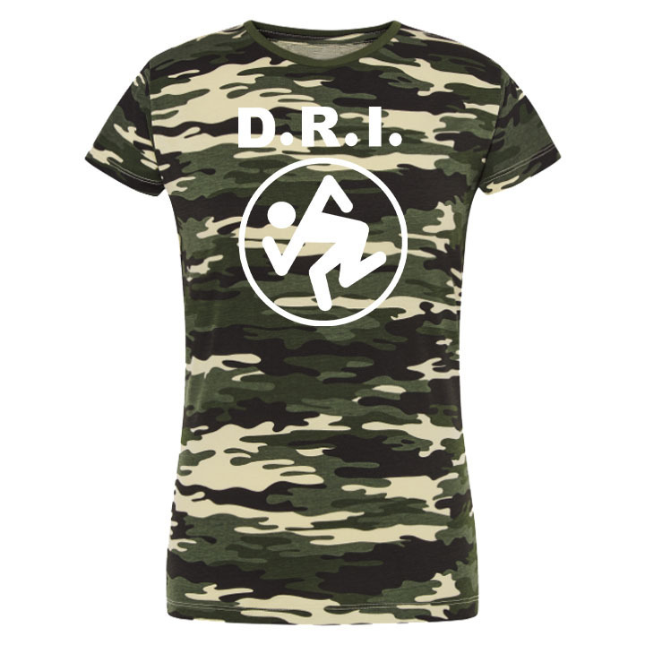 Camiseta de camuflaje corta mujer - D.R.I. (021)
