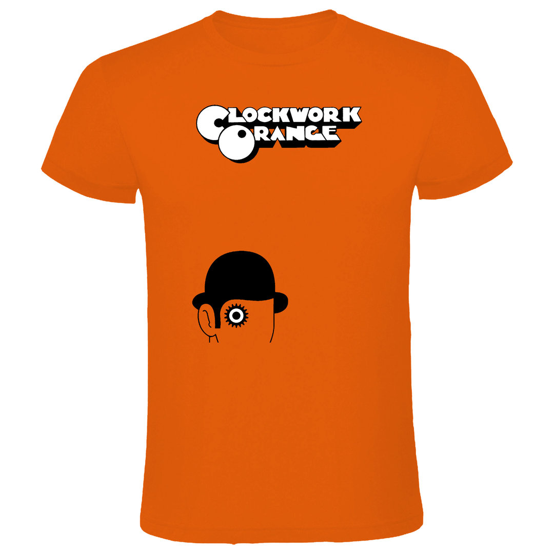 Camiseta de manga corta de hombre - Naranja Mecánica - Sombrero Fondo Claro (221)